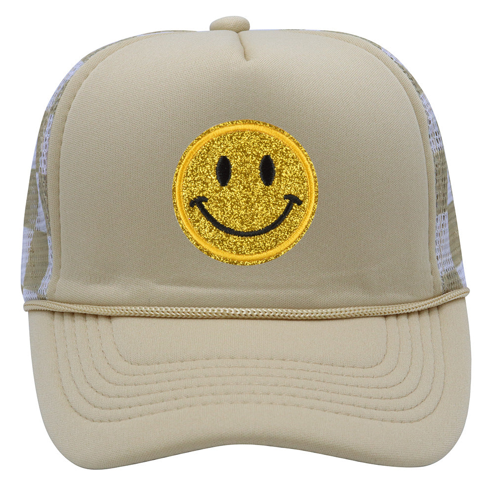 Wholesale Children's Smiling Face Truck Mesh Hat Baseball Cap