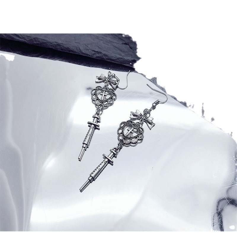 Wholesale  Retro Gothic Baroque Love Bow Halloween  Earrings
