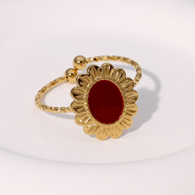 Wholesale Stainless steel vintage open ring,  adjustable.