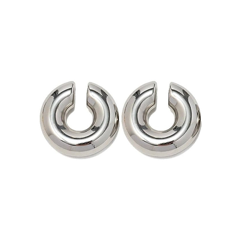 Wholesale Stainless Steel Earrings Hollow Ring Ear Clips Non-perforated Cartilage Clips ACC-ES-HuiBang002