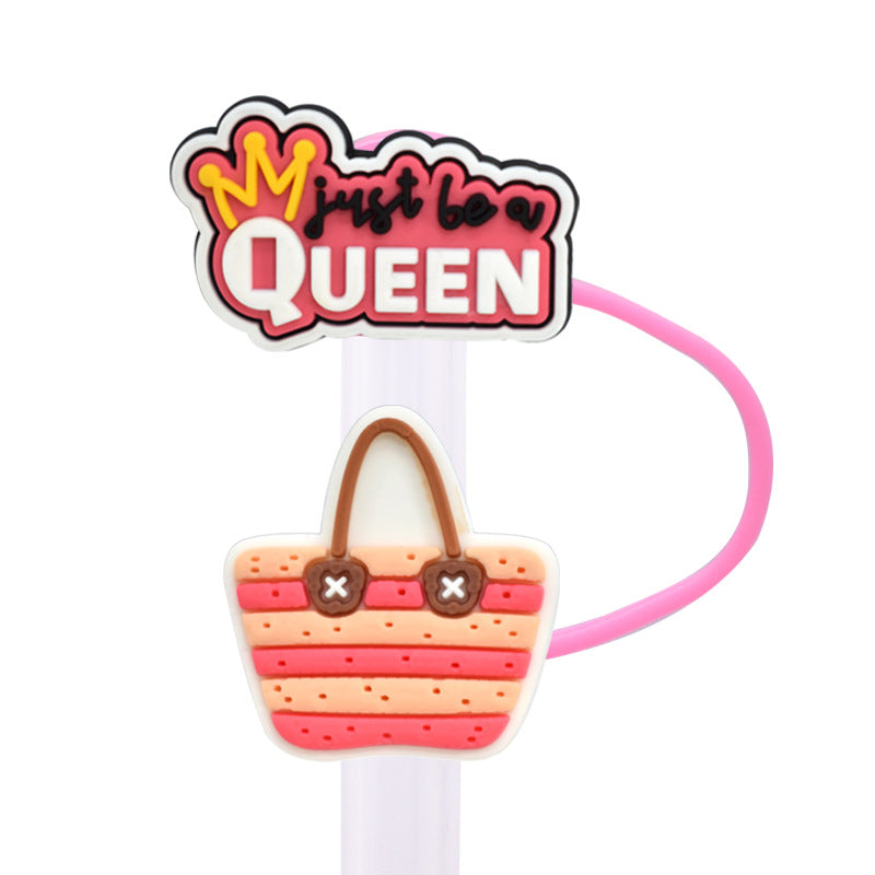 Wholesale Random 100pcs  PVC Soft Straw Tube Cap