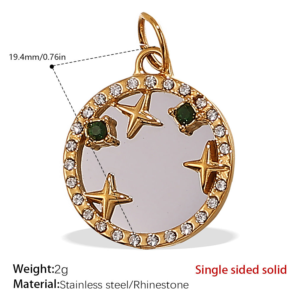 Wholesale Diamond-Encrusted Oil-Dropping Star Pendants Can Be DIY Bracelets and Necklaces