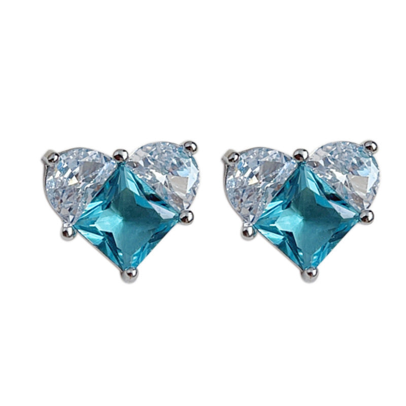 Wholesale  blue zircon earrings