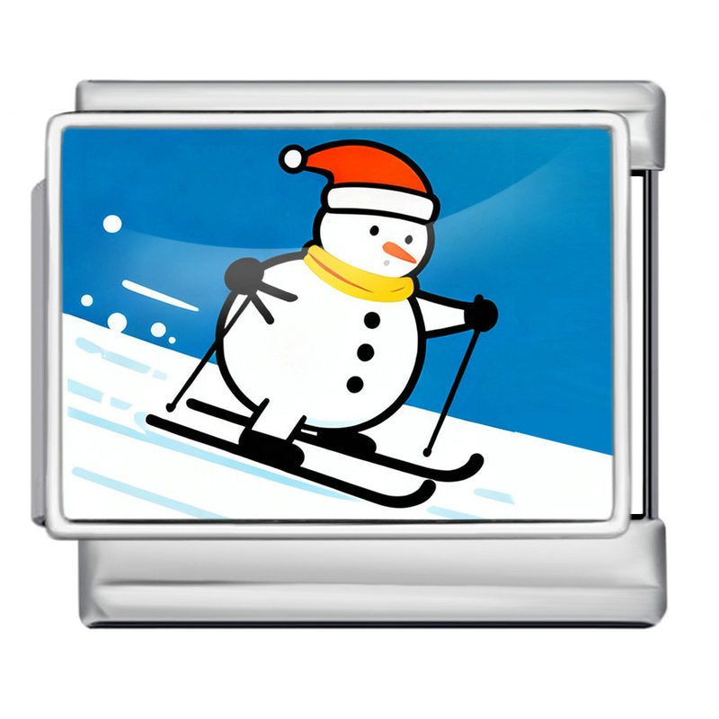 Wholesale  Italian Charm Bracelet 9mm DIY Christmas Series Picture Creative Stainless Steel Composable Bracelet