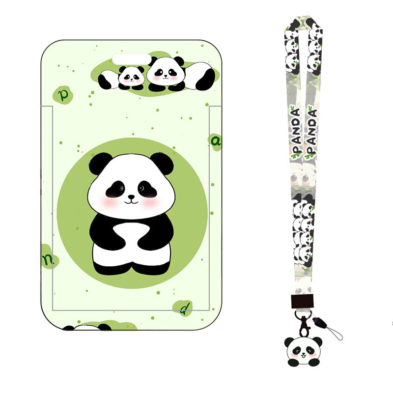 Wholesale 2pcs Cute Panda Protective Case Lanyard Keychain ACC-KC-AShi004