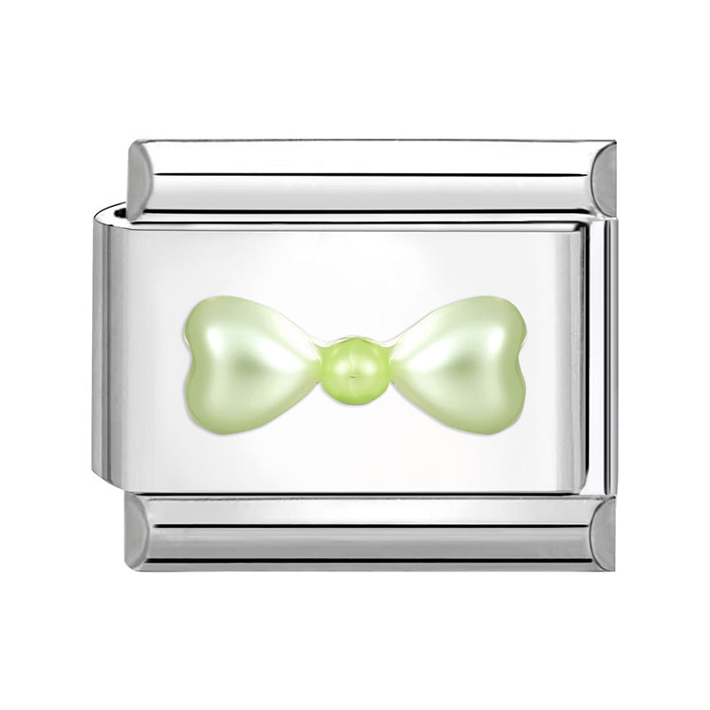 Wholesale Italian Charm Bracelet 9mm DIY Splicing Creative Pattern Stainless Steel Composable Bracelet