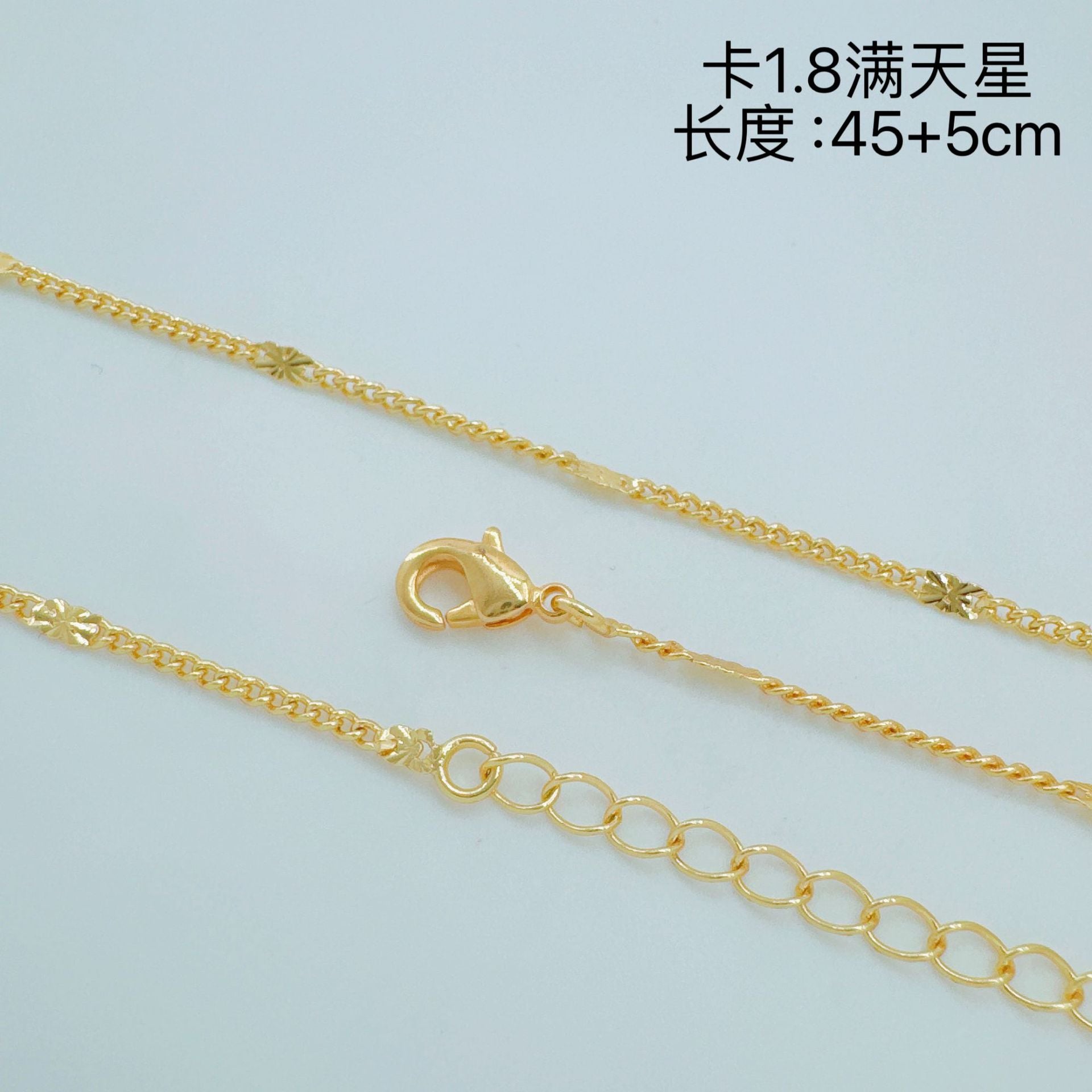 Wholesale Retro Gold Plated Copper Twist Necklace Chain for Layering Jewelry Accessory