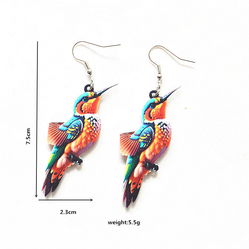 Wholesale Animal Earrings Creative Acrylic Cartoon Earrings ACC-ES-XN019