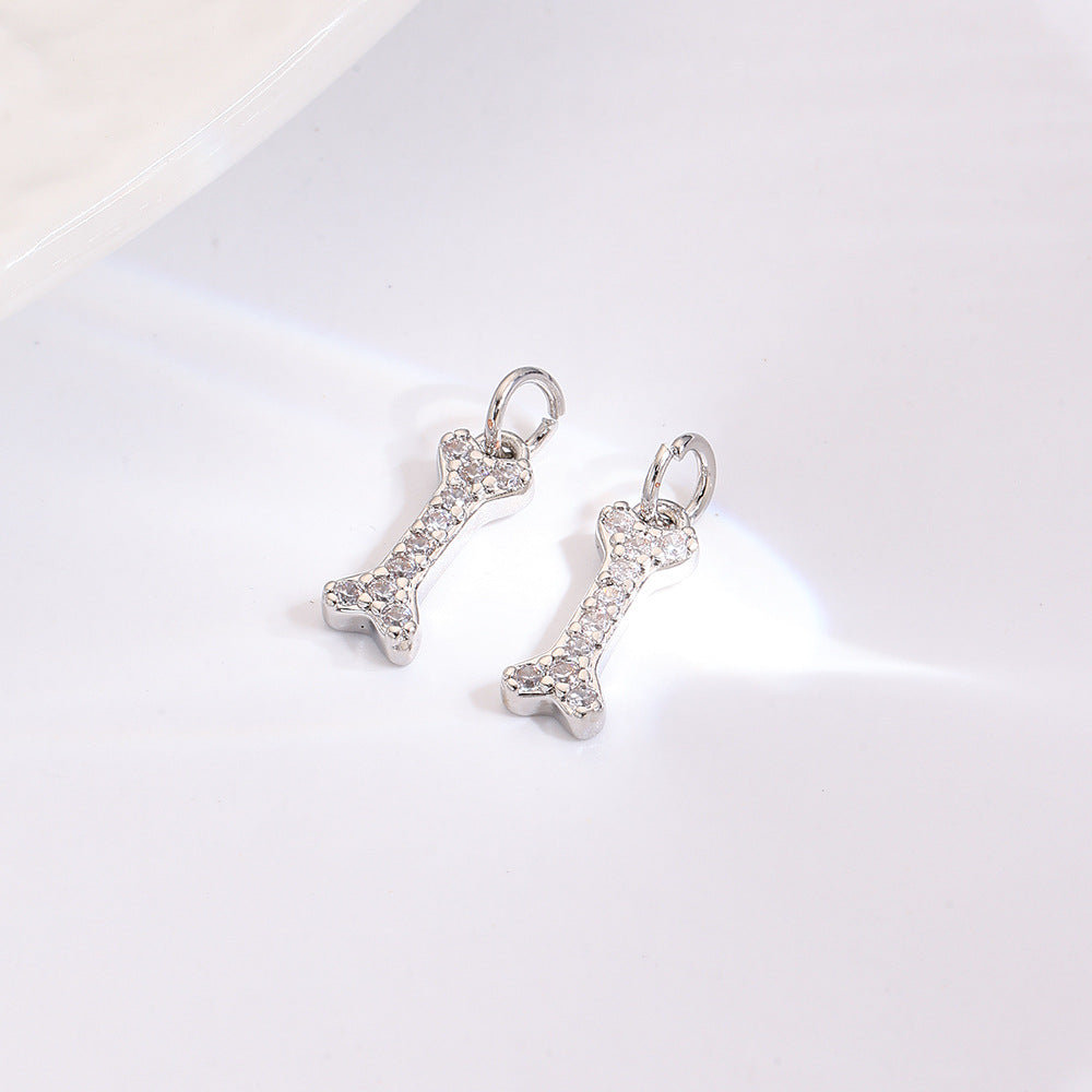 Wholesale Bone Angel Wings Heart Ice Cream Pendant