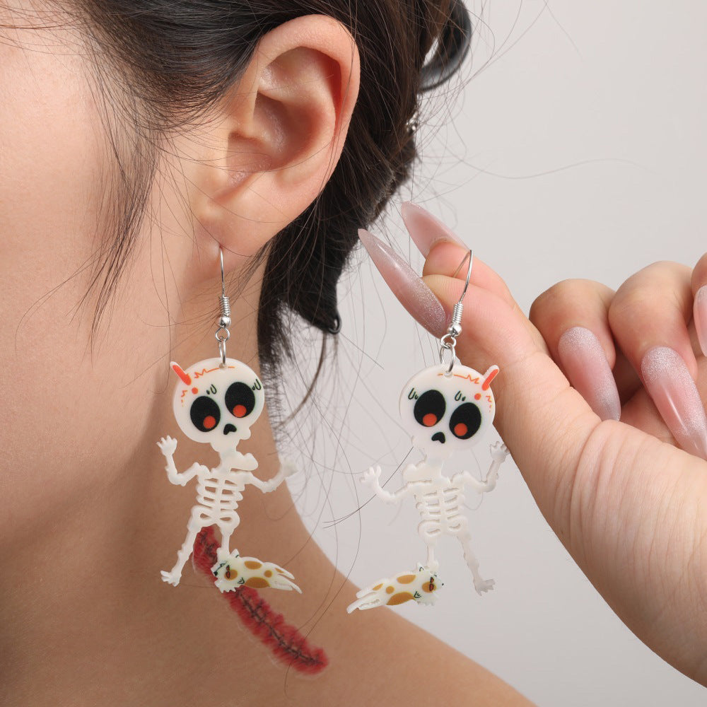 Wholesale  Alloy Pumpkin  Cat Ghost Earrings