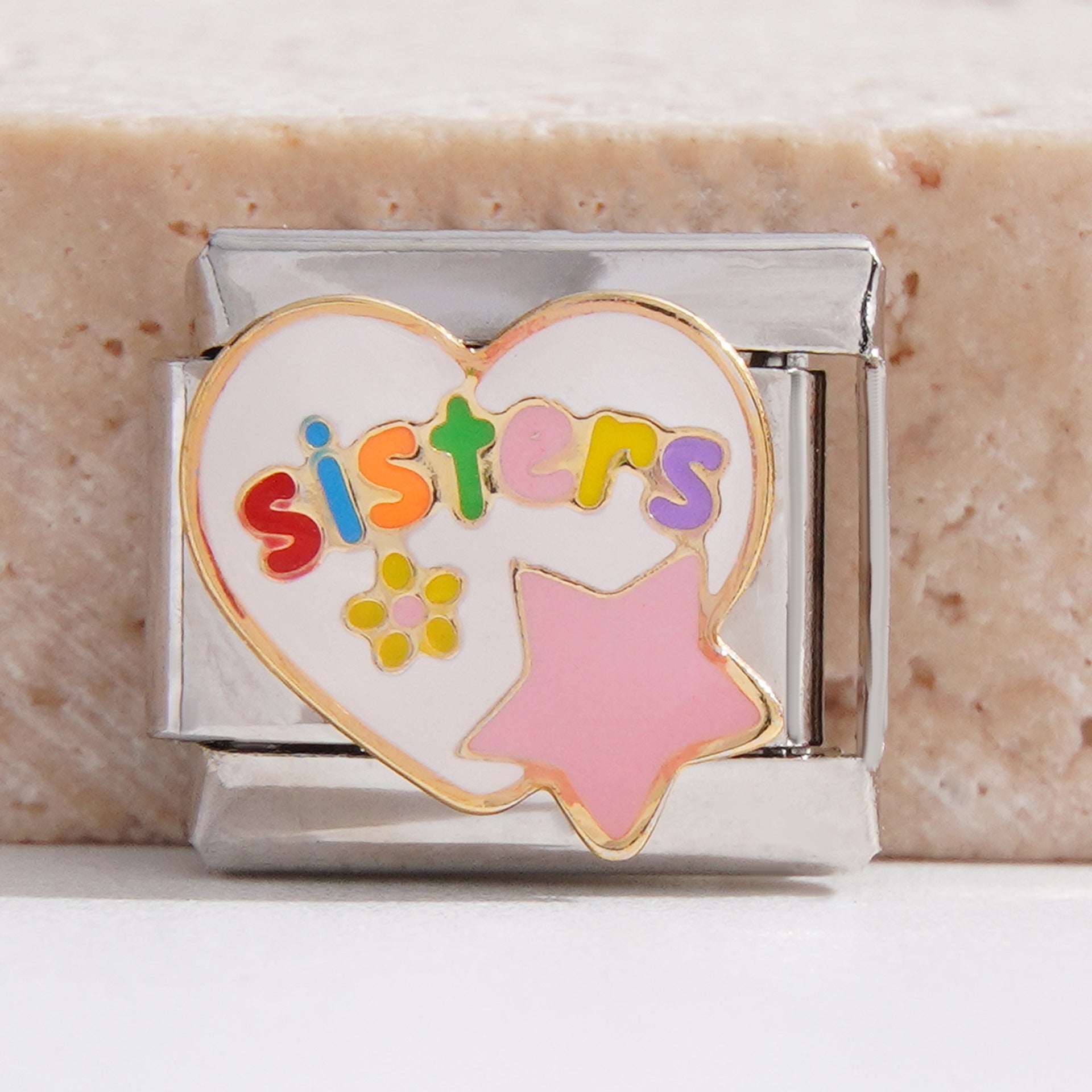 Wholesale Italian Charm Bracelet 9mm DIY Splicing Personalized English Stainless Steel Composable Bracelet