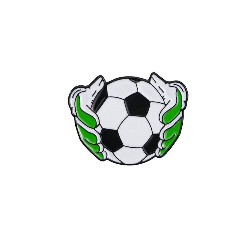 Wholesale  World Cup Football-Themed Shirt Brooch