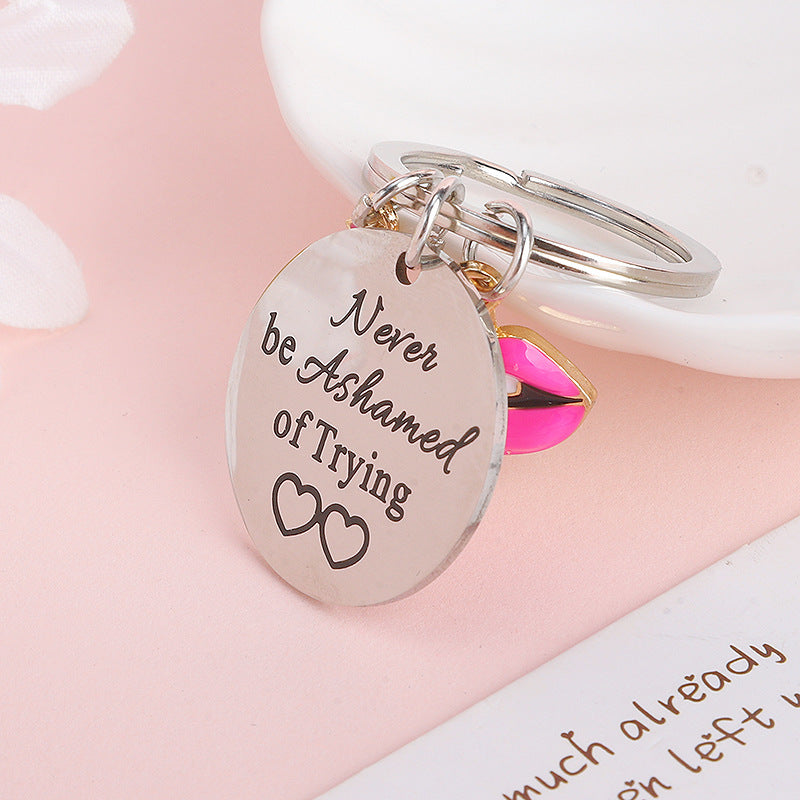 Wholesale Fan Metal Stainless Steel Keychain ACC-KC-MeiXin012