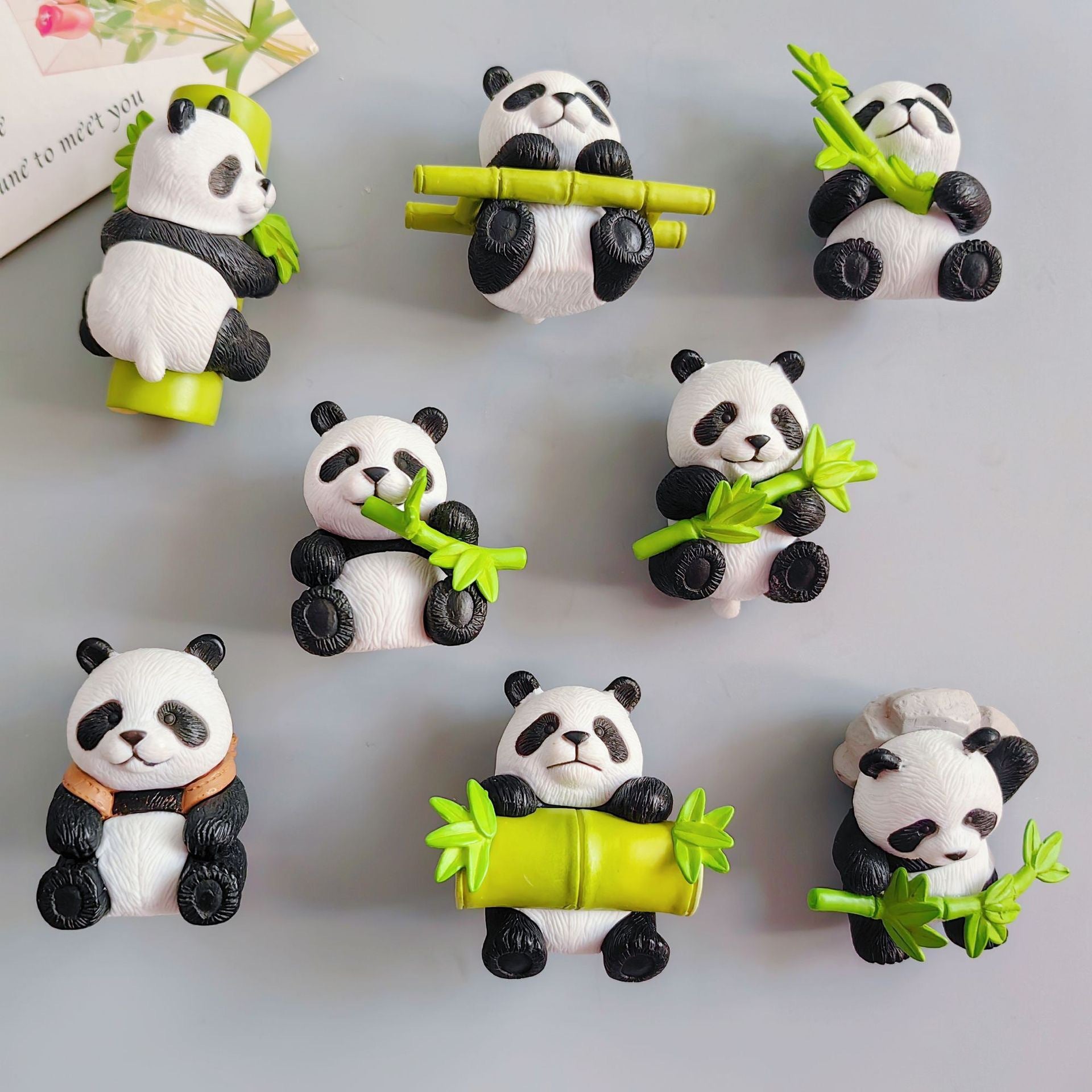Wholesale Cute 3D Panda Refrigerator Magnets Home Decor Souvenir Gift