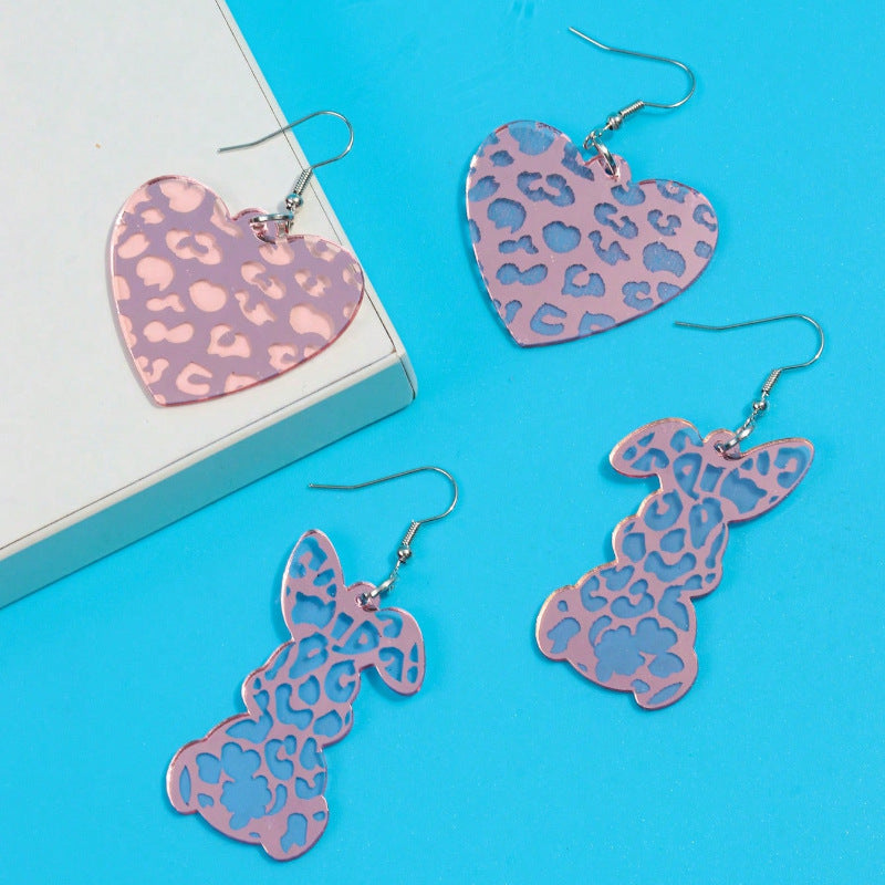 Wholesale Easter Cute Bunny Acrylic Earrings