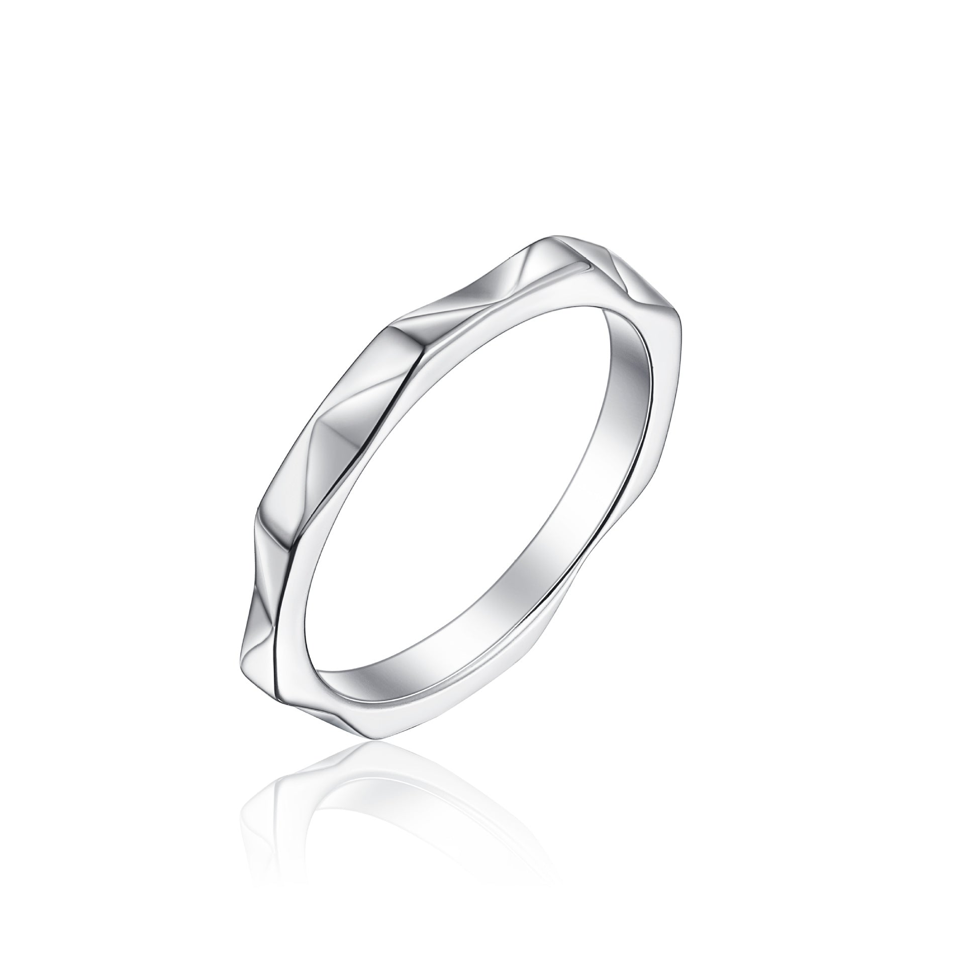 Wholesale  S925 Sterling Silver Plain Ring  Light Luxury Ring