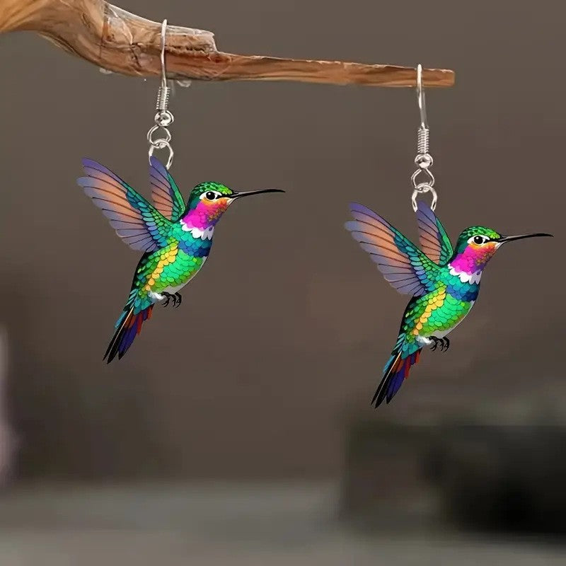 Wholesale  colorful bird acrylic earrings