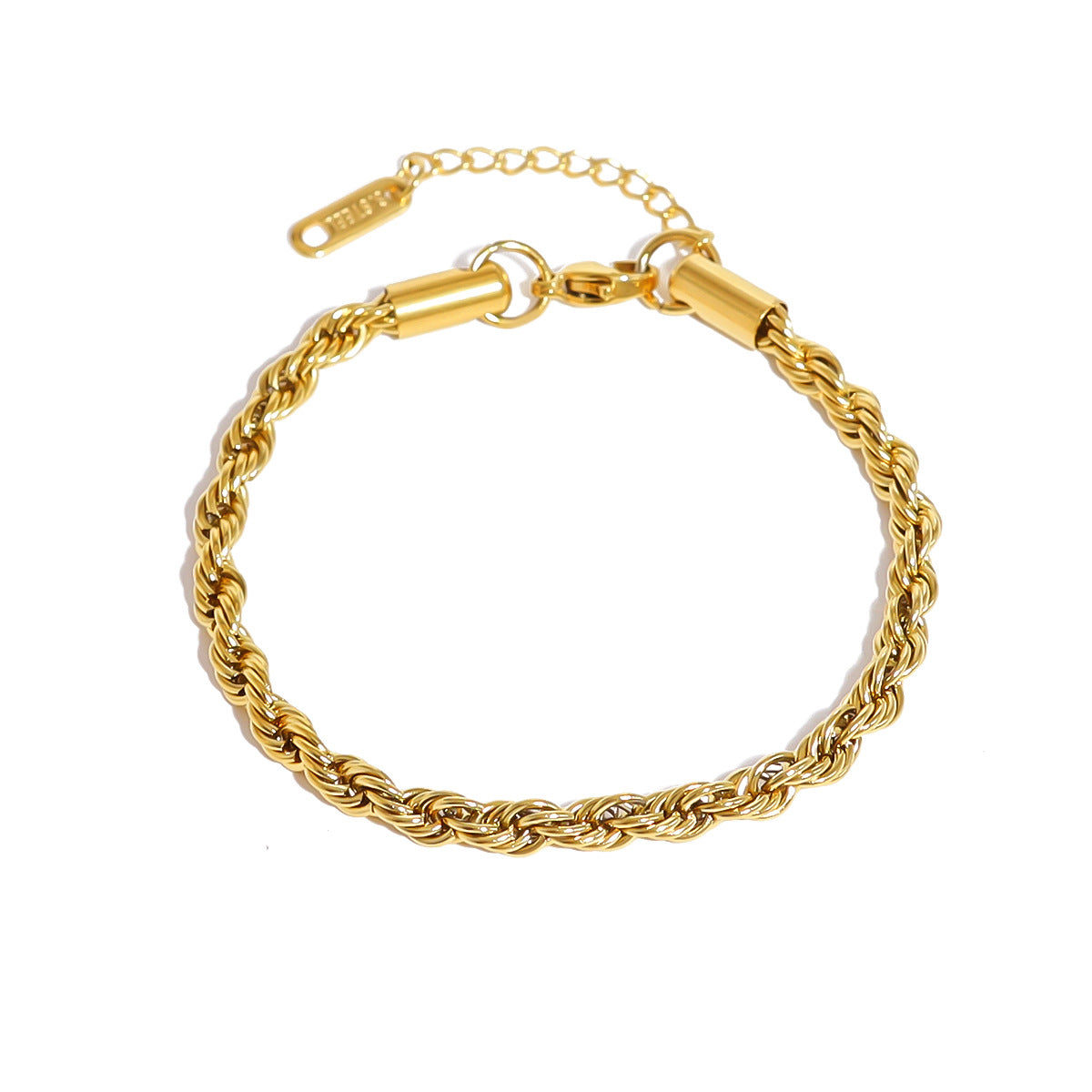 Wholesale 18K Gold Plated Bracelet Titanium Steel Bracelets Twist Bracelet ACC-BT-Mingl003