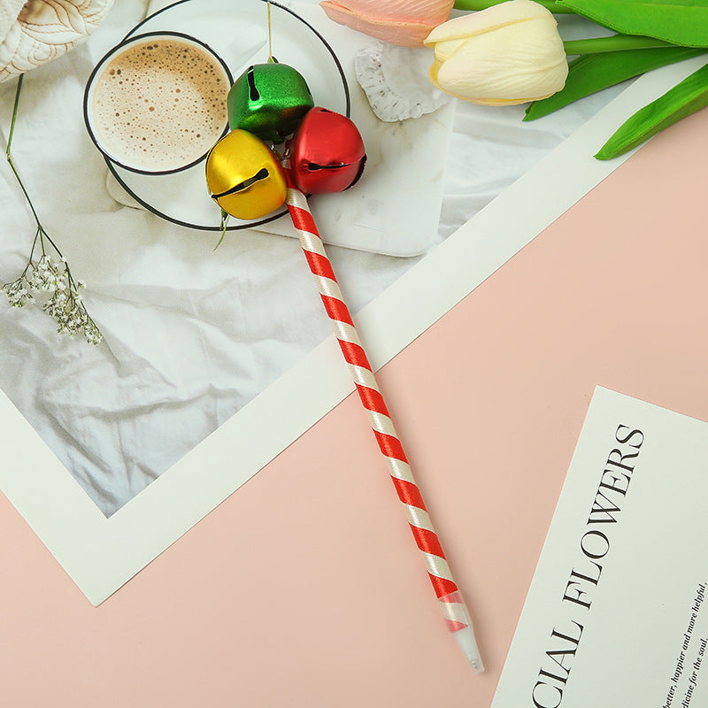 Wholesale 5pcs Christmas Bell three-color Bell ballpoint pen