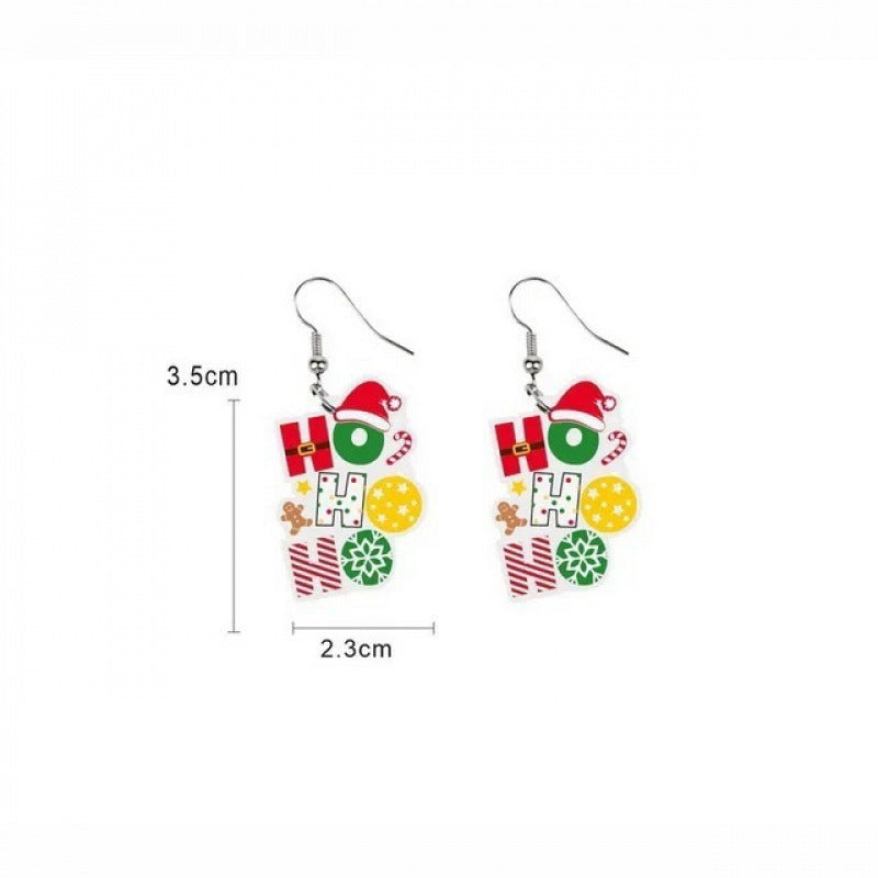 Wholesale Christmas  Acrylic Flat  Earrings