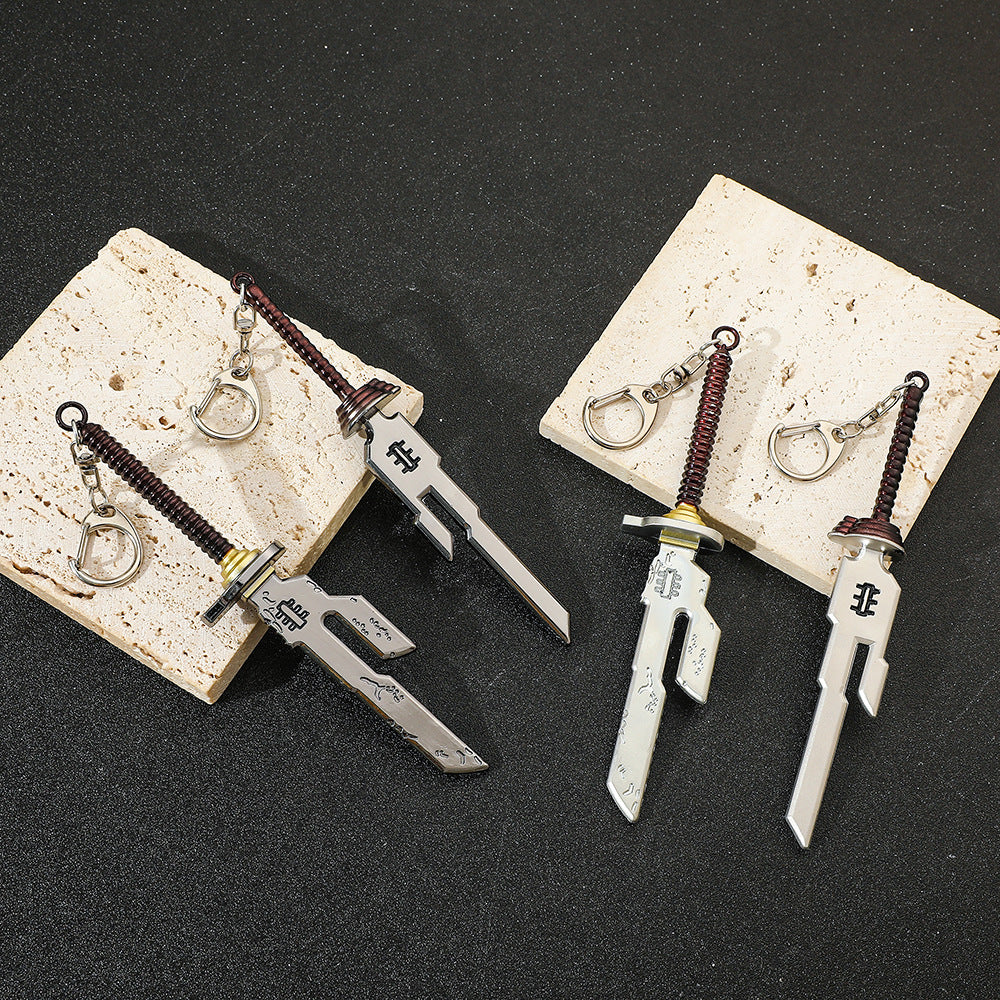 Wholesale Weapon Metal Pendant Keychains