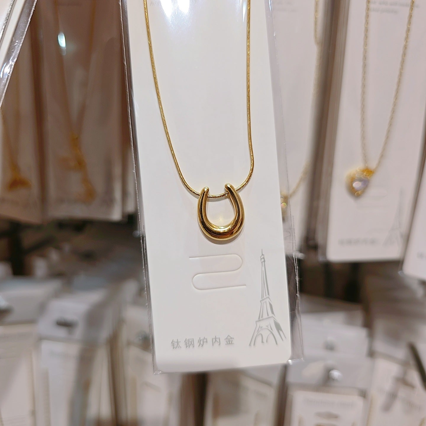Wholesale Minimalist  High End Stainless Steel Clavicle Necklace