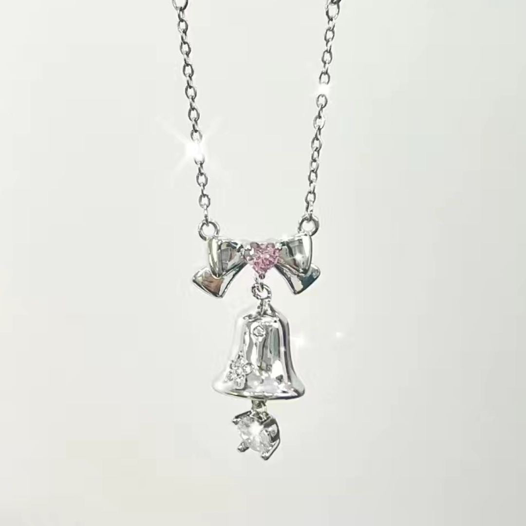 Wholesale Alloy Christmas Bell Necklace