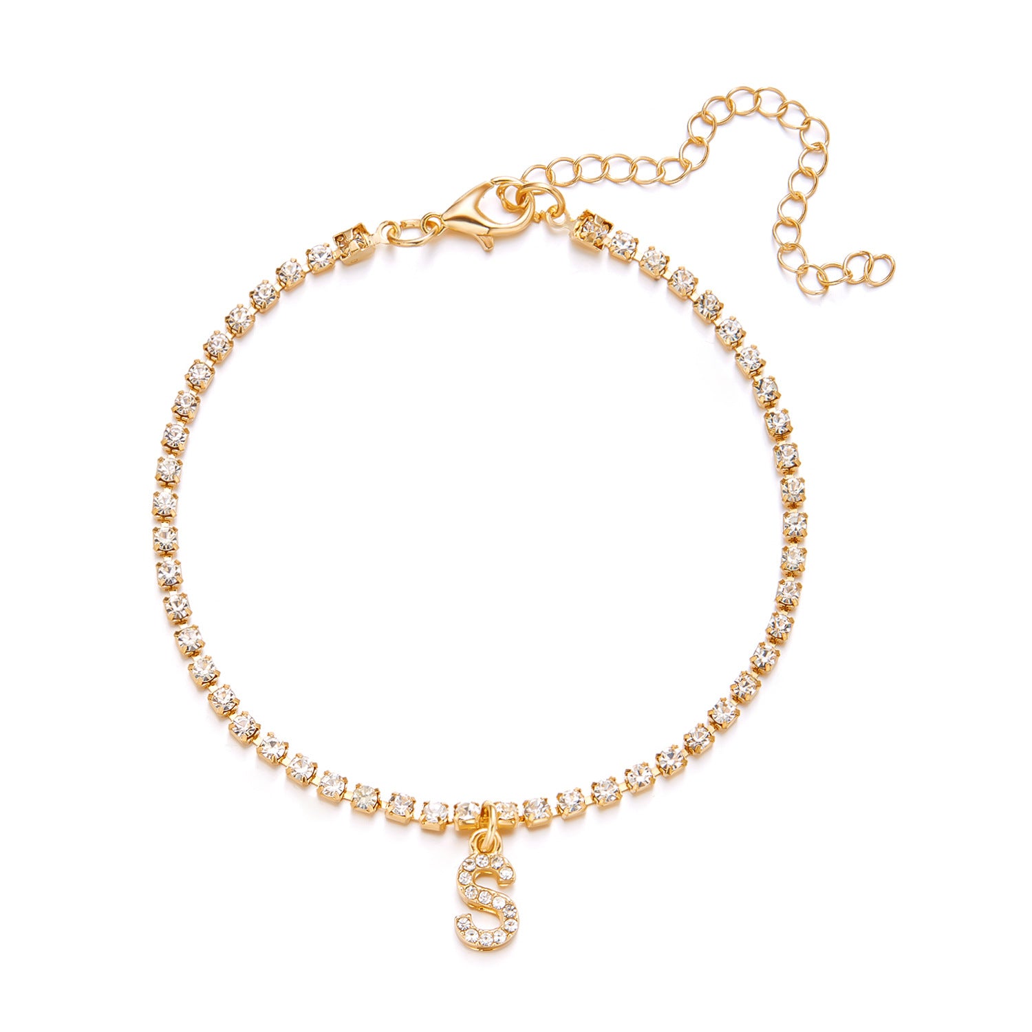 Wholesale 26-letter Anklet  Claw Chain H Beach Anklet