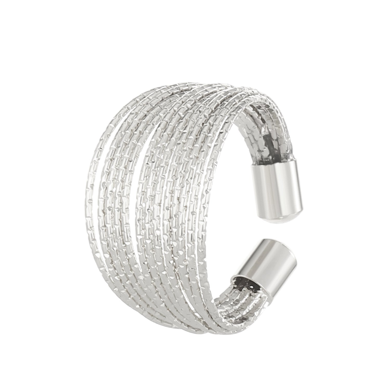 Wholesale Multi-layer Open Ring Live Glitter Line Ring Adjustable Rings ACC-RS-MY005