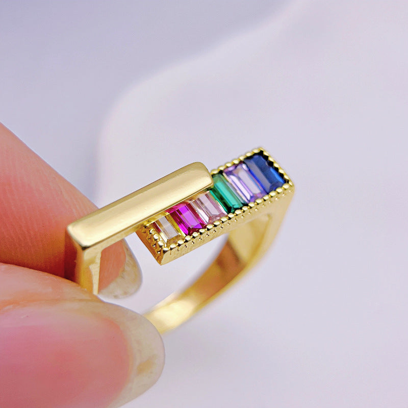 Wholesale Colored Zirconia Open RingsACC-RS-YXY027