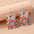 Wholesale Animal Geometric Ear Hooks and Drops Oil Painting Butterfly Earrings