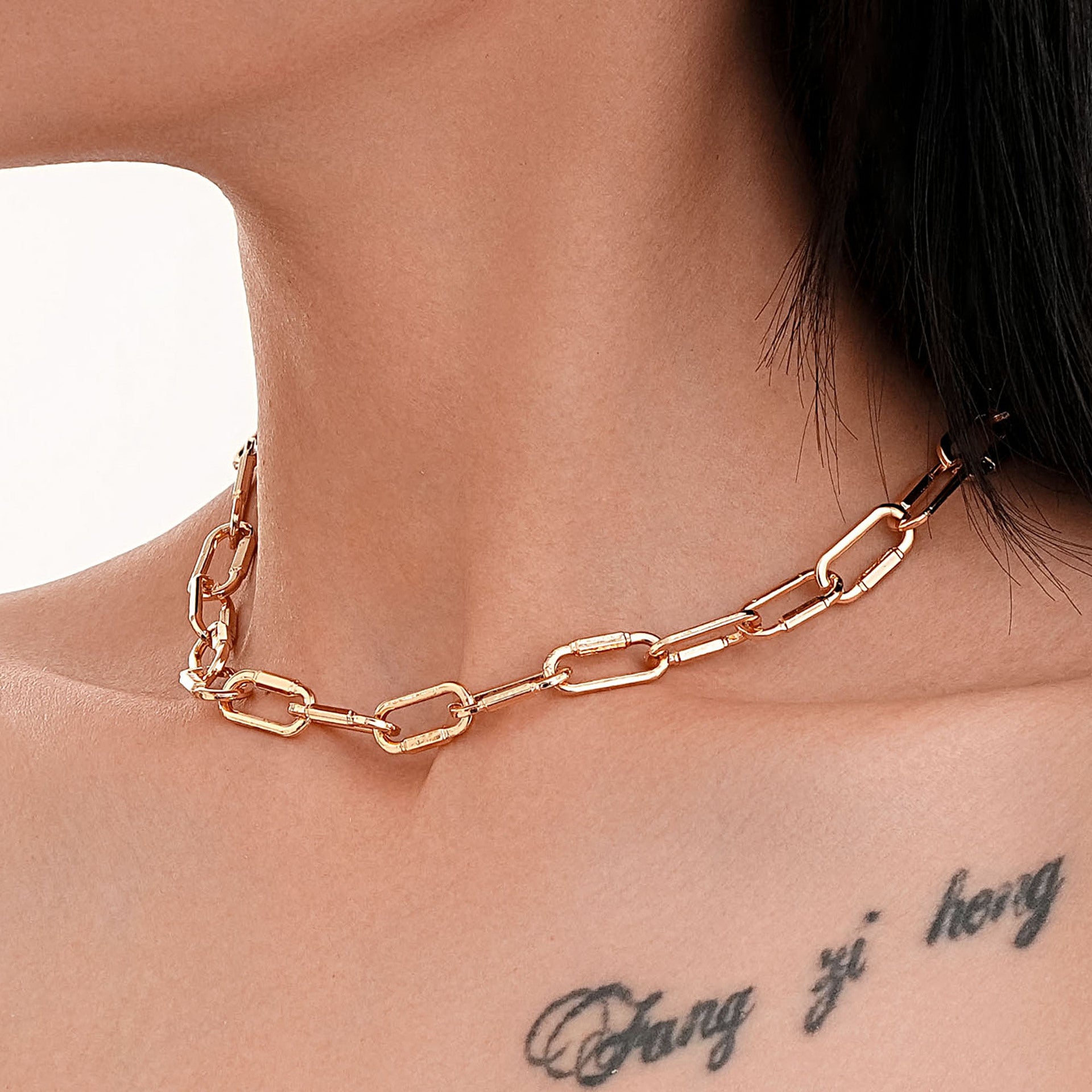 Wholesale Simple gold clavicle chain
