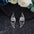 Wholesale Hollow Diamond Flower Earrings