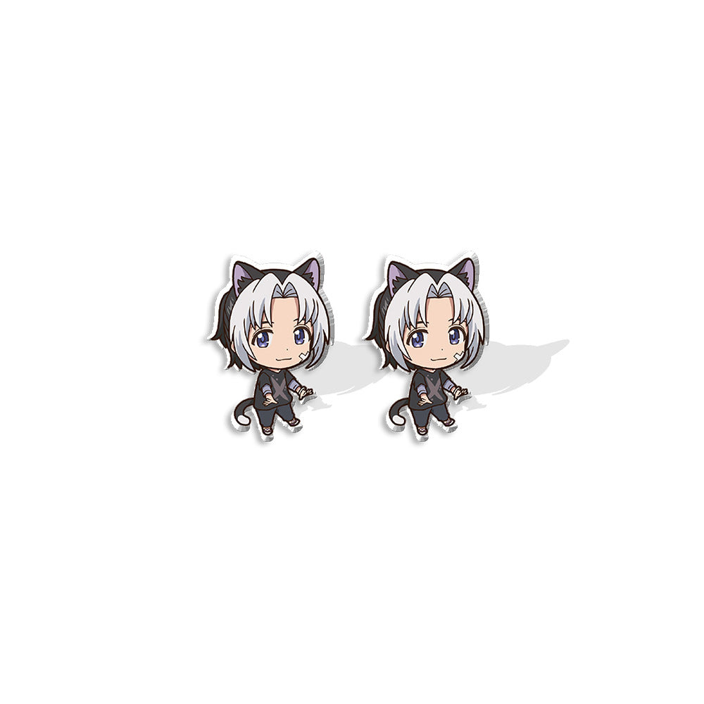 Wholesale Anime Cartoon Character Heat Shrink Acrylic Earrings ACCVIP-ES-XiangLian007