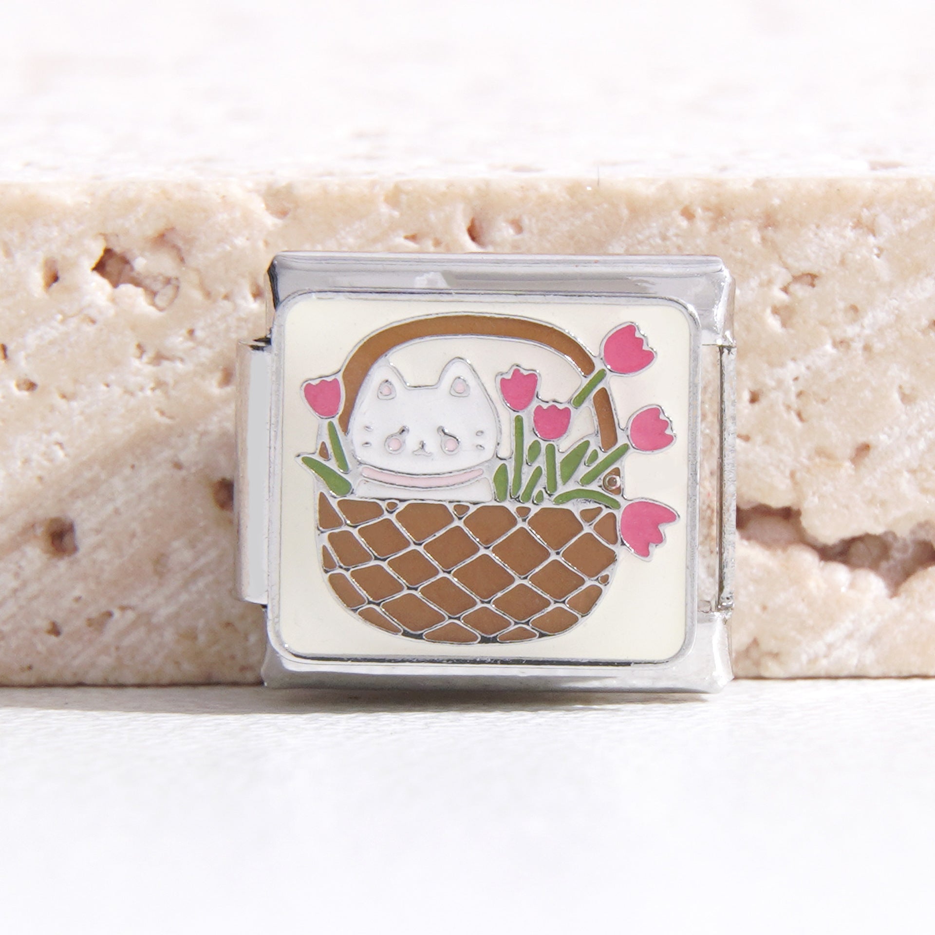 Wholesale Italian Charm Bracelet 9mm DIY Splicing Creative Pattern Stainless Steel Composable Bracelet