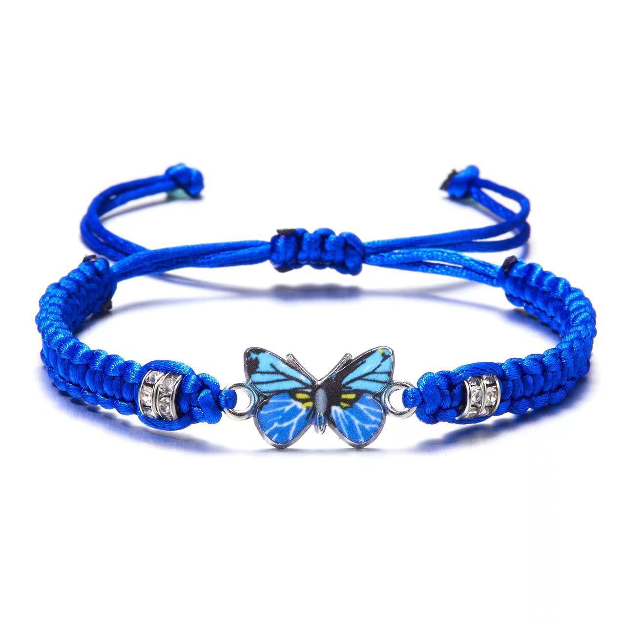 Wholesale hand-woven couple butterfly bracelet