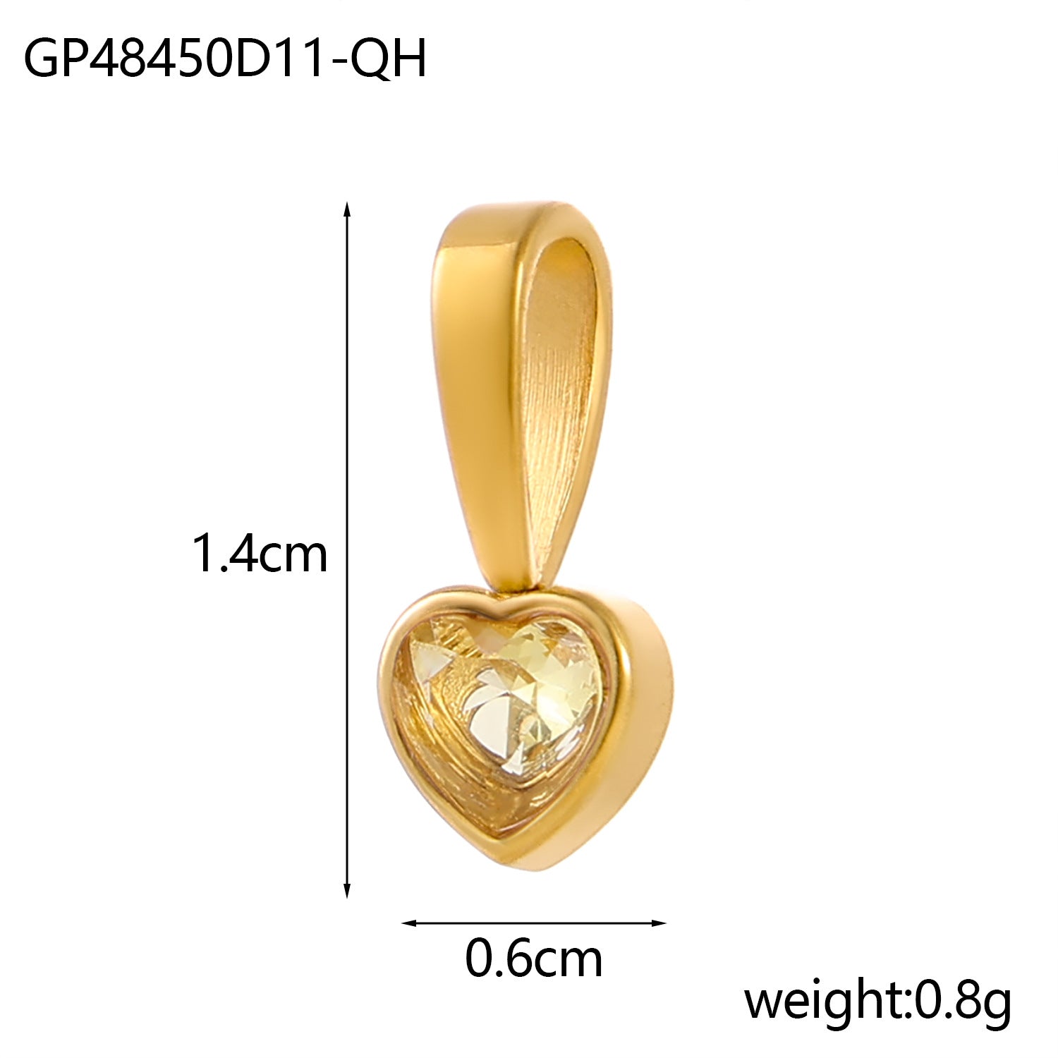 Wholesale DIY Colored Zircon Twelve Birthday Stone Pendant