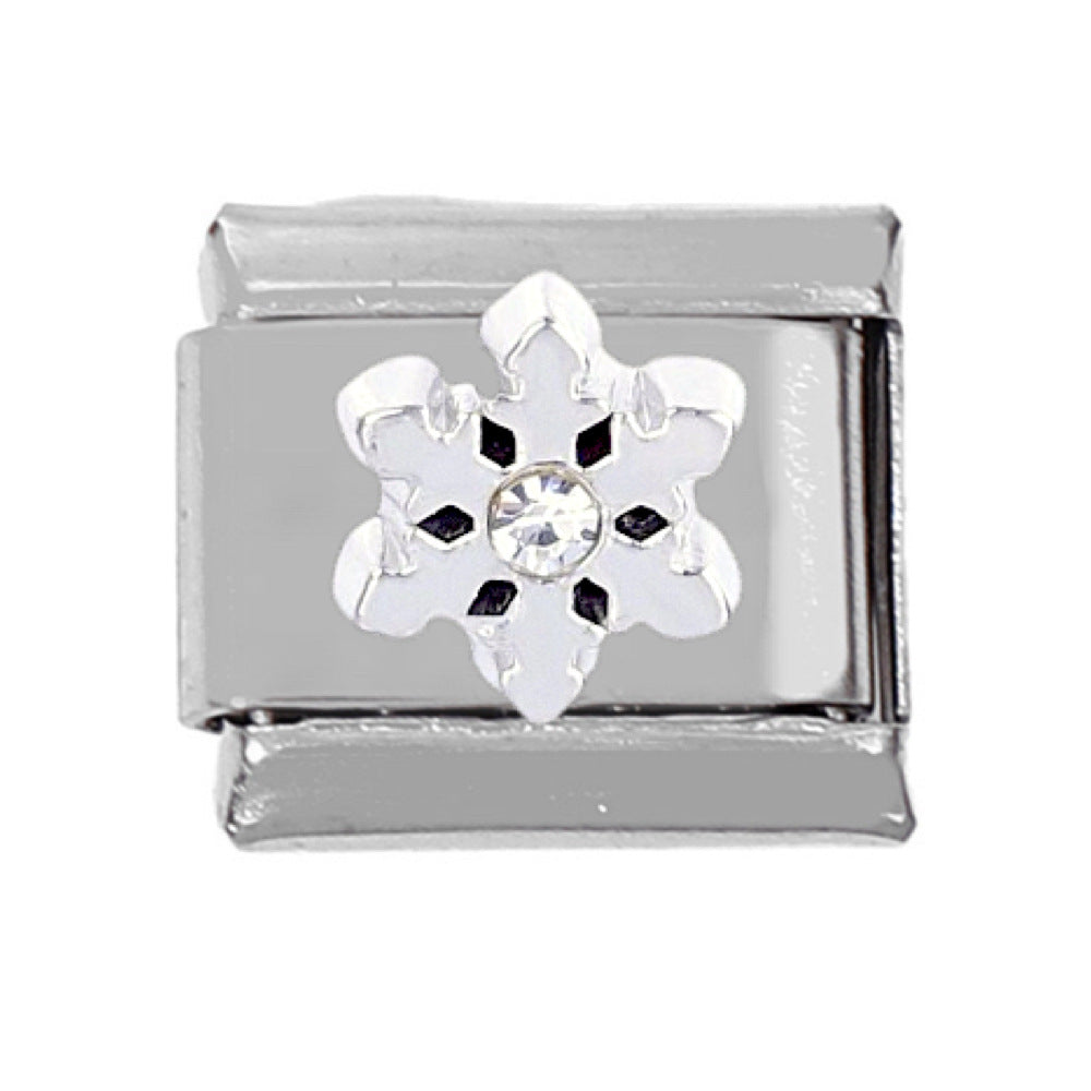 Wholesale 5pcs Italian Charm Bracelet 9mm DIY Splicing Snowflake Rainbow Star Moon Stainless Steel Composable Bracelet