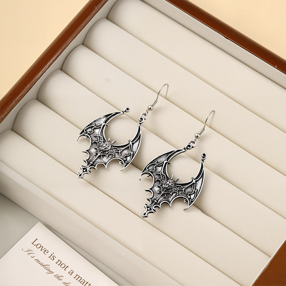Wholesale Vintage Black Bat Earrings