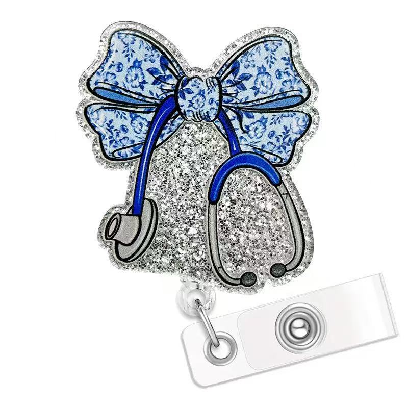 Bobine di badge con clip per carta d'identità acrilica all'ingrosso