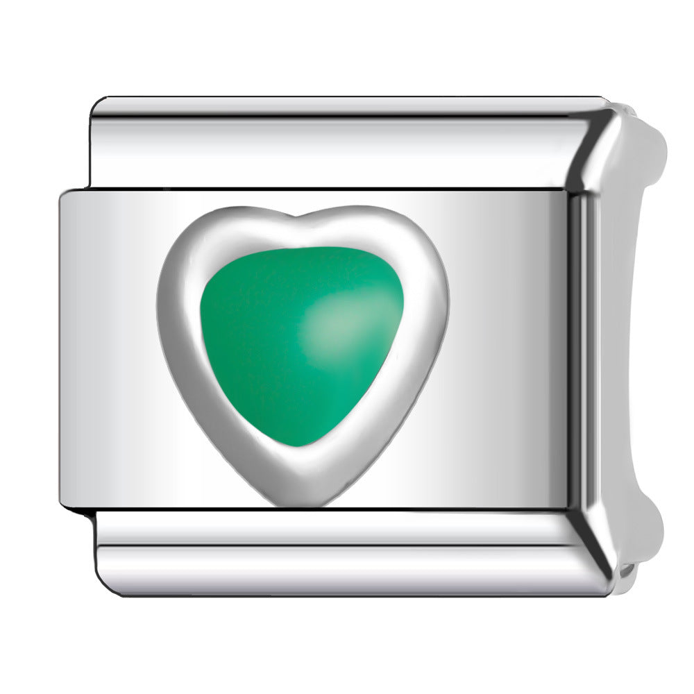 Wholesale Italian Charm Bracelet 9mm DIY Splicing Creative Pattern Stainless Steel Composable Bracelet