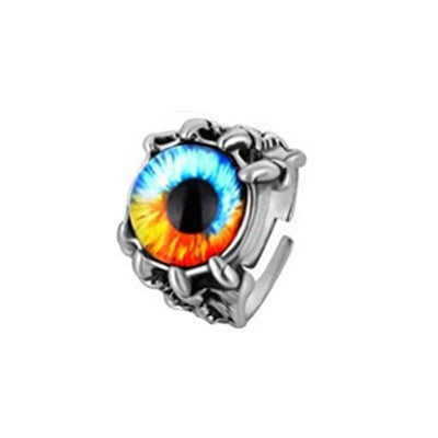 Wholesale Fashion Evil Eye Ring Adjustable Zinc Alloy Jewelry Accessory for Resale