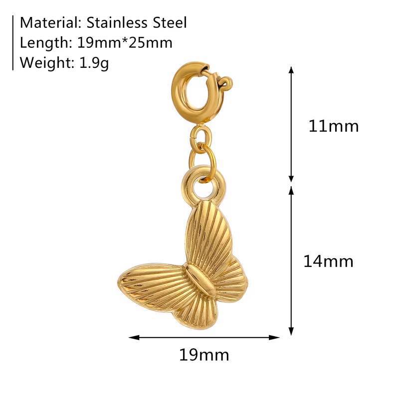 Wholesale Stainless steel marine insect and flower pendant