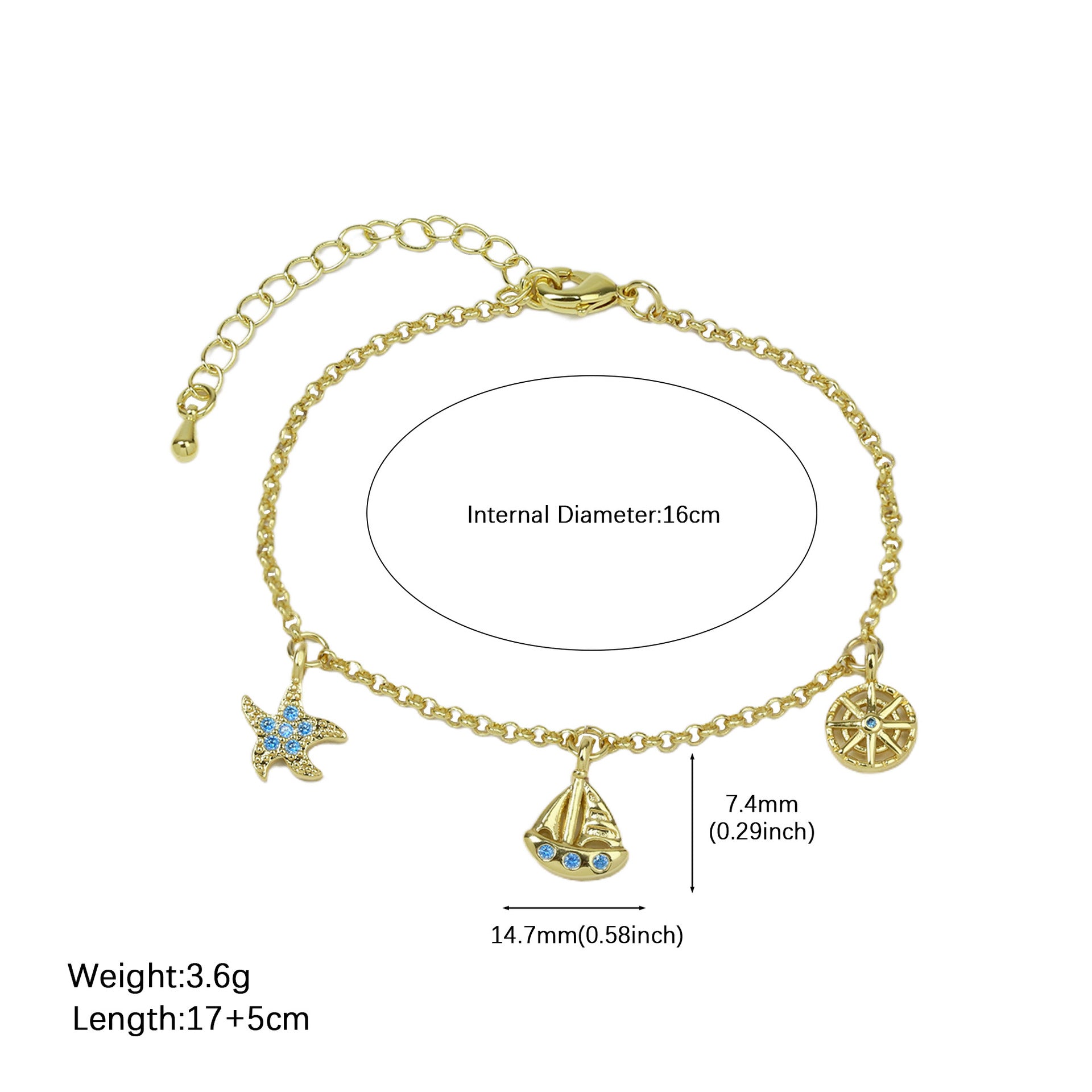 Wholesale Summer Fresh Style Bracelet Travel Series Oil Drop Airplane Camera Globe Travel Case Small Pendant Bracelet