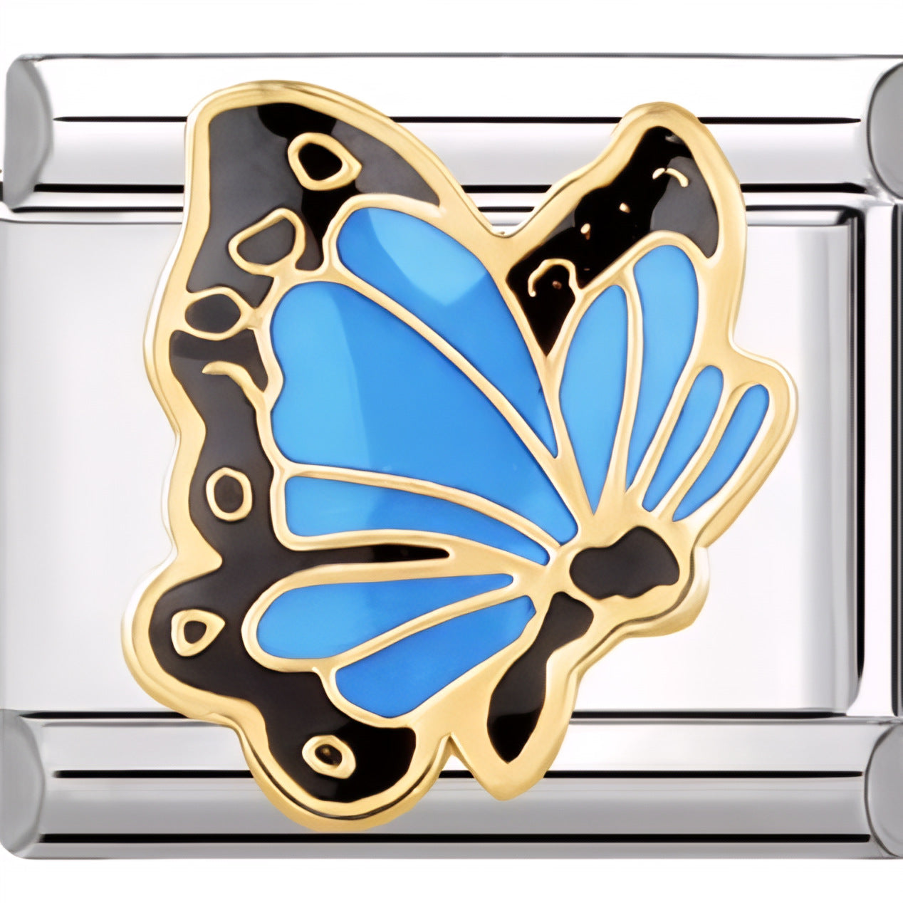 Wholesale  Italian Charm Bracelet 9mm DIY  insects and welded butterflies Creative Stainless Steel Composable Bracelet