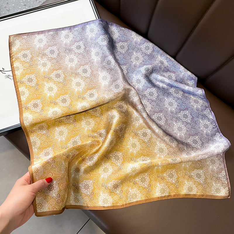 Wholesale versatile high-grade  Silk f 53* 53cm Large Square  Scarf