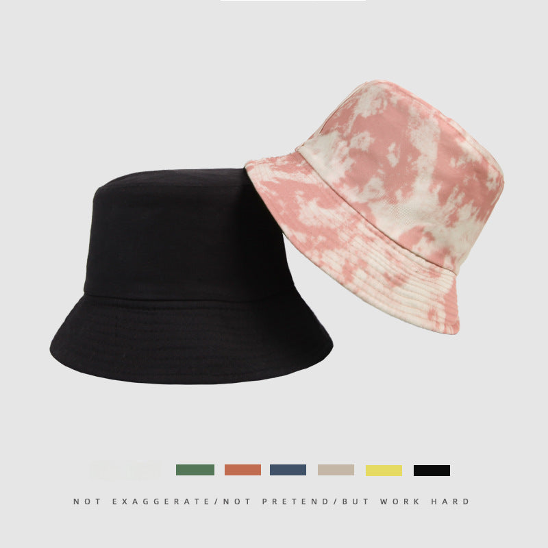 Wholesale  Printed Pattern Fisherman's Hat Tie-Dyed Double-Sided Basin Hat Bucket Hat