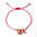Wholesale Bohemian Red Eyes Red and White Rope Bracelet