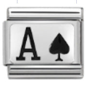 Wholesale 10pcs Italian Charm Bracelet 9mm DIY Splicing Removable Playing Card Series Stainless Steel Composable Bracelet