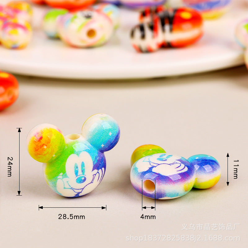 Wholesale random 10pcs Vertical Hole Focal Beads DIY Bead Accessories  ACCVIP